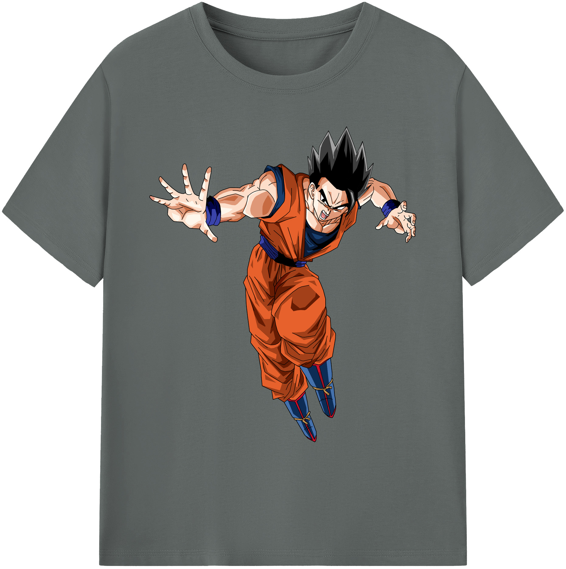 （画像用） ドラゴンボール 孫 悟飯（そんごはん）DRAGON BALL Son Gohan 綿100％ メンズ半袖Tシャツ｜肌触りやわらか＆通気性